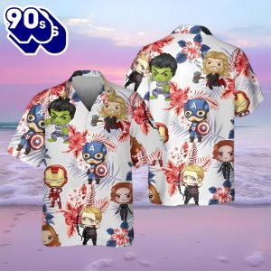 Marvel Avengers 3D Hawaiian Shirt Summer Beach Gift For Men And Women