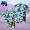 Marvel Hawaiian Shirt Deadpool Red Hibiscus Hawaiian Shirt