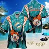 Miami Dolphins Logo Mickey Mouse Disney NFL Hawaiian Shirt