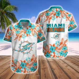 Miami Dolphins Oceanic Splash Hawaiian Shirt Shorts Fan Pack