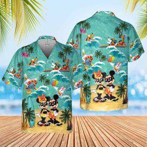 Mickey And Minnie Magical Family Vacation Disney Hawaiian Shirt