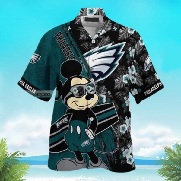 Mickey Mouse Disney NFL Philadelphia Eagles NFL Hawaiian Shirt