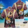 Mickey Mouse NFL Washington Commanders Hat Tropical Hawaiian Shirt