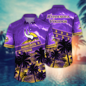 Minnesota Vikings NFL Hawaiian Shirt Hikingtime Aloha Shirt