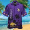 Minnesota Vikings Short Sleeve Button Up Tropical Hawaiian Shirt VER010