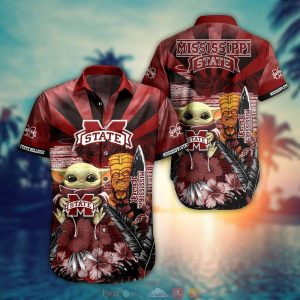 Mississippi State Bulldogs Baby Yoda NCAA Hawaiian Shirt