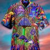 Mushroom Love Color 3d Hippie Hawaiian Shirt Beachwear For Men Gifts For Young Adults