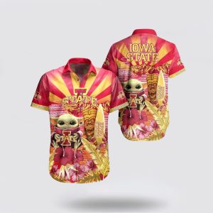 NCAA Iowa State Cyclones Baby Yoda Hawaiian Shirt