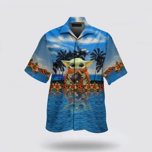 NCAA Oklahoma State Cowboys Baby Yoda Hawaiian Shirt