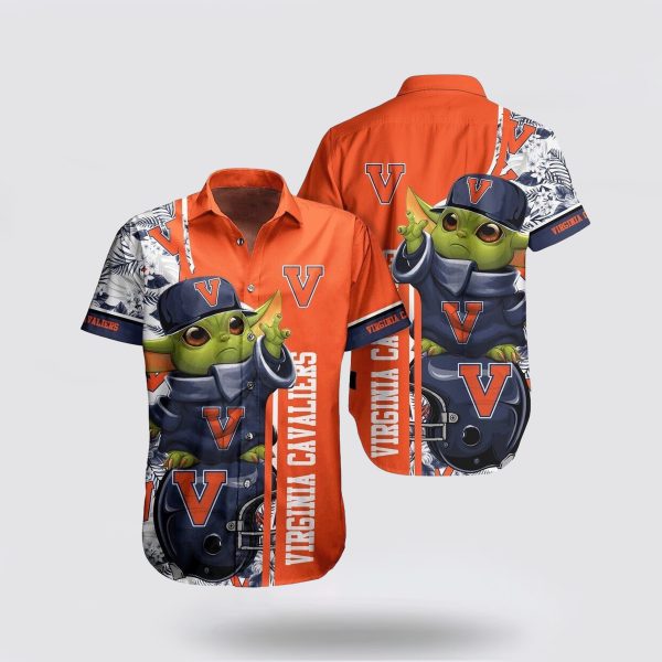 NCAA Virginia Cavaliers Baby Yoda Hawaiian Shirt