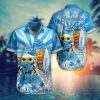 NFL Detroit Lions Baby Yoda Blue Hawaiian Shirt