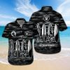 NFL Las Vegas Raiders Black Silver Hawaiian Shirt