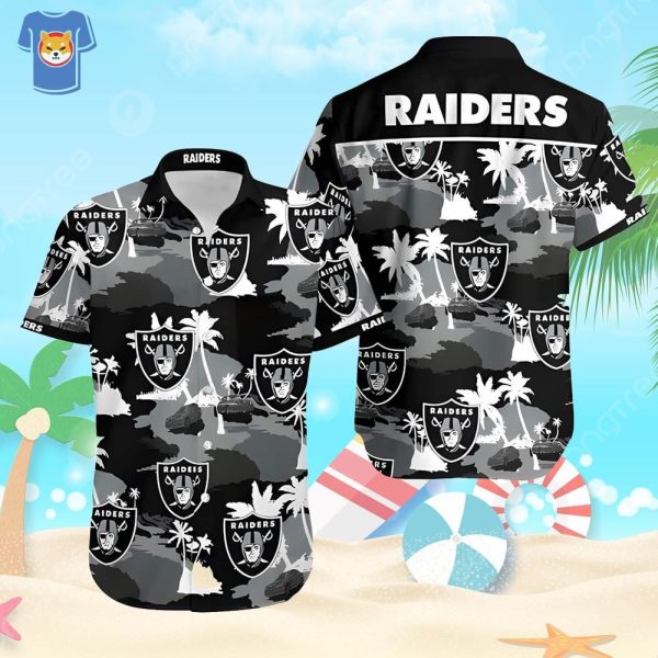 NFL Las Vegas Raiders Hawaiian Shirt Birthday Gift For Football Fans