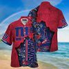 NFL New York Giants Red Navy Blue Hawaiian Shirt