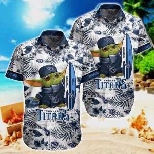 NFL Tennessee Titans Baby Yoda Hawaiian Shirt