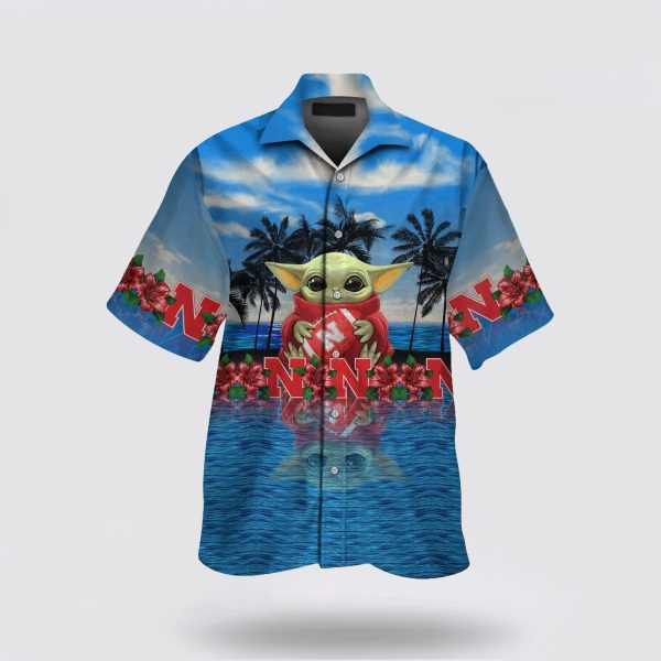 Ncaa Nebraska Cornhuskers Baby Yoda Trendy Hawaiian Shirt V2 Aloha Shirt