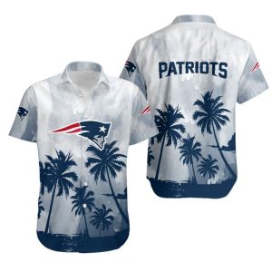 New England Patriots Coconut Trees NFL Hawaiian Shirt Perfect Gift for Fan Graphic Print