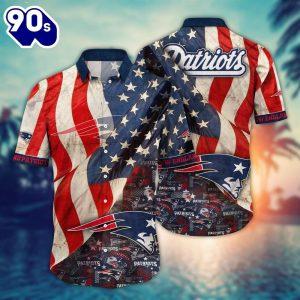 New England Patriots NFL US Flaq 4th Of July Hawaiian Shirt For Fans Trending Summer Football Shirts