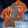 Nfl Cincinnati Bengals Orange Grey Trendy Hawaiian Shirt V2 Aloha Shirt