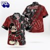 Oklahoma Sooners Mickey Mouse Floral Short Sleeve Hawaii Shirt