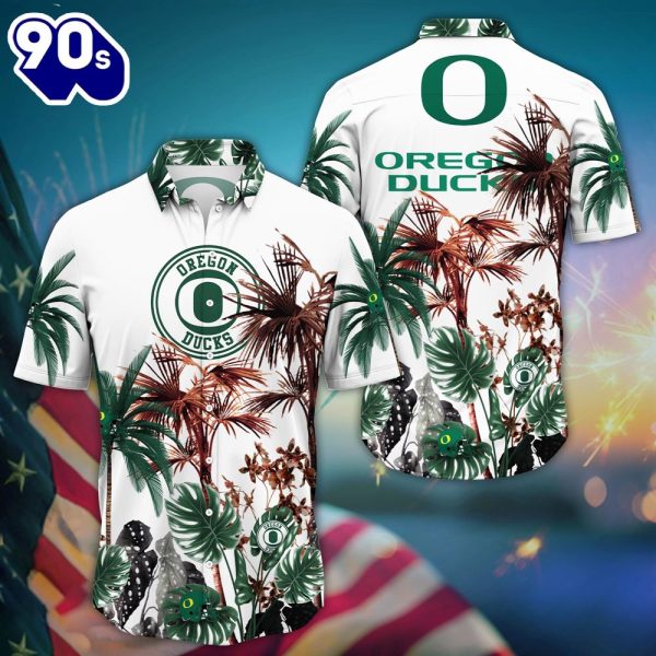 Oregon Ducks NCAA 4th Of July Hawaii Shirt For Fans