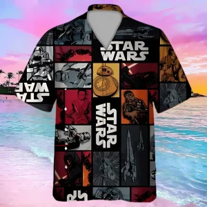 Pattern Stra Wars 3D Print Hawaiian Shirt