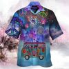 Peace Sign Hippie Hawaiian Shirt Beachwear For Men Gifts For Young Adults