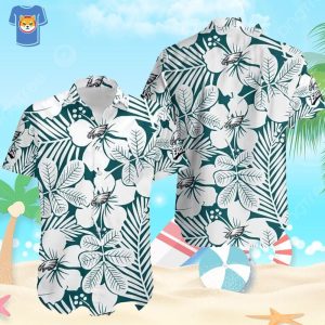 Philadelphia Eagles Hawaiian Shirt Flower Pattern Gift For NFL Fans