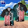 Philadelphia Eagles NFL American Flag Color Independence Day Hawaiian Shirt