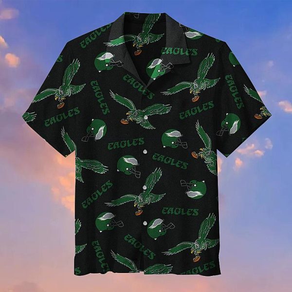 Philadelphia Eagles Retro Logo Hawaiian Shirt Vintage Vibes