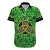 Proud Irish People Patricks Day Green With The Triquetra Hawaiian Shirt