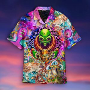 Psychic Things Are Wild Free Hippies Hippie Hawaiian Shirt Beachwear For Men Gifts For Young Adults