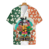 Saint Patricks Day Leprechaun Shamrock Irish Flag Hawaiian Shirt