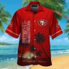 San Francisco 49ers Short Sleeve Button Up Tropical Hawaiian Shirt