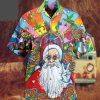 Santa Says Hi 3d Hippie Hawaiian Shirt Beachwear For Men Gifts For Young Adults