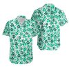 Shamrock Clover Pattern And Happy St Patricks Day Hawaiian Shirt