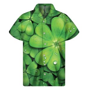 Shamrock Clover St Patricks Day Hawaiian Shirt