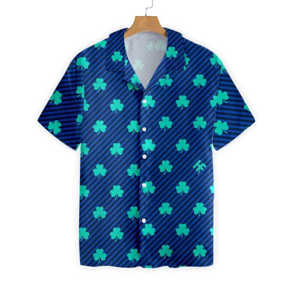 Shamrock Clover With Plaid Patricks Day Hawaiian Shirt