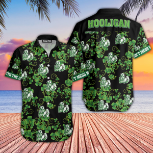 Shamrock Irish St Patricks Day Aloha Hawaiian Shirts