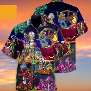 Skull Couple 3d Hippie Hawaiian Shirt Beachwear For Men Gifts For Young Adults