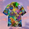 Skull Hippie Hawaiian Shirt Beachwear For Men Gifts For Young Adults