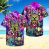 Skull Mushroom Hippie Hawaiian Shirt Beachwear For Men Gifts For Young Adults