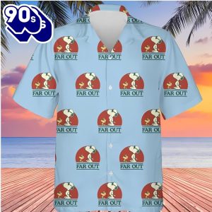 Snoopy And Woodstock Far out Hawaiians Shirt