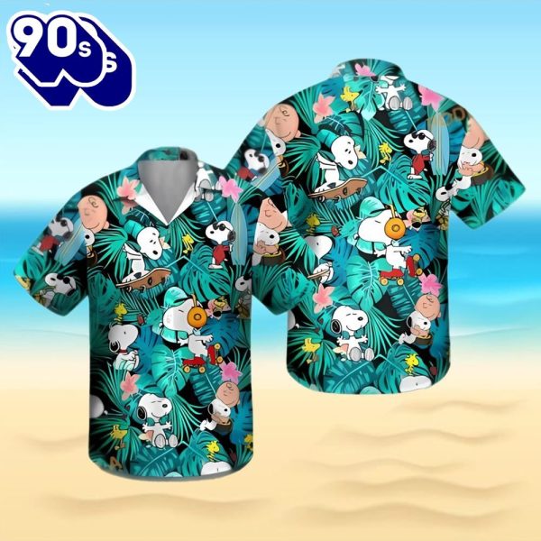 Snoopy Summer Time Hawaiian Shirt Autumn Fashion Travel