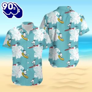 Snoopy Surfing Hawaiian Shirt