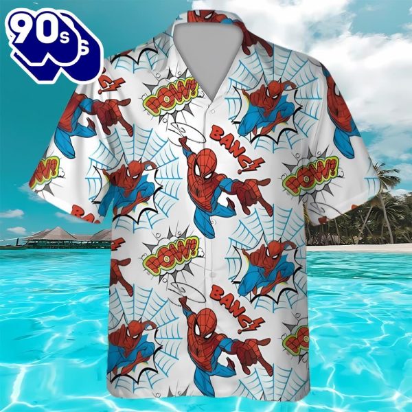 Spider Man Spider Web Superheroes Movie Summer Hawaiian Shirt