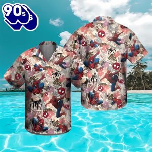 Spiderman Tropical Flowers Summer Vibes 3d Hawaii Shirt