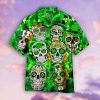 Sugar Skull Saint St Patricks Day Aloha Hawaiian Shirts