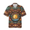 Sun Mandala Solar Hippie Hawaiian Shirt Beachwear For Men Gifts For Young Adults