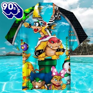 Super Mario Aloha Hawaiian Shirt